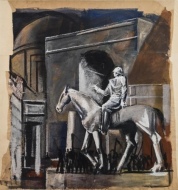 Sironi, Condottiero a cavallo, 1934